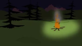 انیمیشن آتش در جنگل