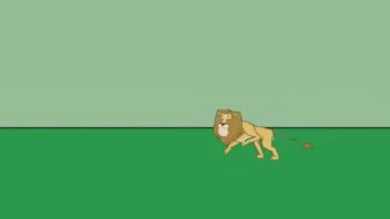 انیمیت شیر (یورتمه) انیمیشن حیوانات 2بعدی