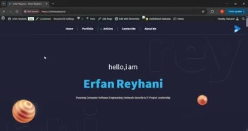 طراحی و توسعه‌ی وب‌سایت شخصی erfanreyhani.ir با هدف ایجاد یک برند شخصی حرفه‌ای و نمایش مهارت‌ها و تجربیات تخصصی انجام شده است