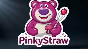 لوگو موشن برند pinky straw sthvad