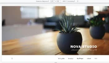 طراحی وب‌سایت مدرن و برندینگ برای Nova Studio”