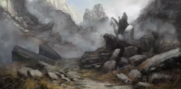 through the mountains
