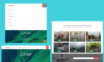 قالب سایت طراحی شده با html css js