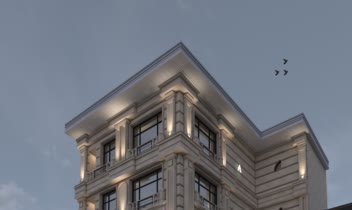 نمای چهار طبقه به سبک کلاسیک