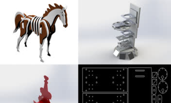 طراحی قطعات و مجموعه ها برای برش لیزری فایل dxf