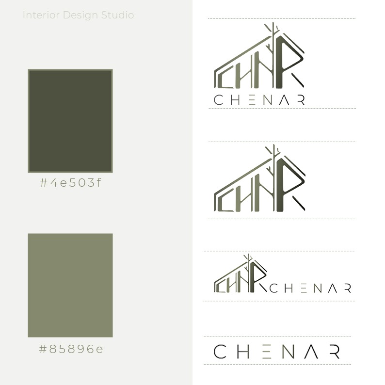 نمونه کار logo design for interior design studio