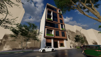 طراحی و مدلسازی سه بعدی نما پروژه مسکونی در الهیه تهران