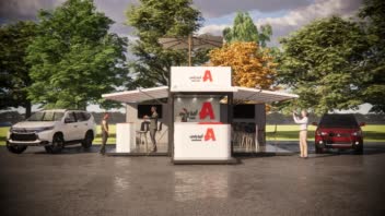 طراحی غرفه فضای باز 1