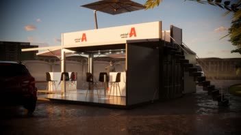 طراحی غرفه فضای باز 1