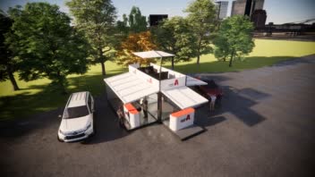 طراحی غرفه فضای باز 1