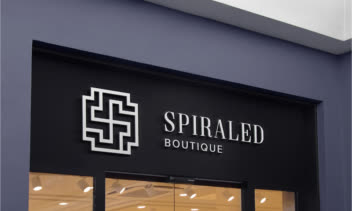 طراحی لوگو بوتیک "Spiraled"