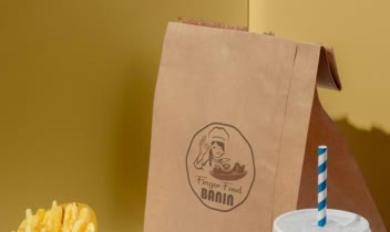 طراحی لوگو، منو و طراحی ظروف بیرون بر