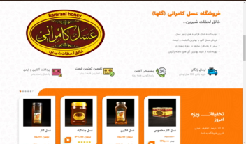 طراحی صفر تا صد وبسایت عسل فروشی