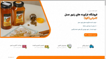طراحی صفر تا صد وبسایت عسل فروشی