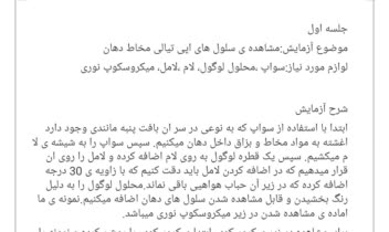 گزارش کار آزمایشگاه جانوری