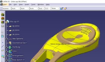 طراحی در محیط های Part ، Generative shape design ، Free form ، ICEM shape design و ... نرم افزار قدرتمند CATIA جهت ایجاد اشکال ساده تا پیچیده