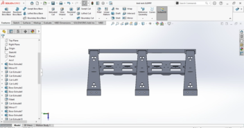 نمونه کار مدل سازی bed rack