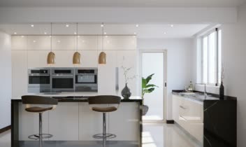 طراحی کابینت آشپزخانه مدرن واقع در اقدسیه