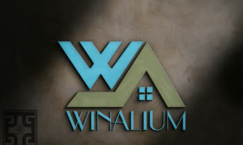 طراحی لوگو کارخانه درب و پنجره (Winalium)