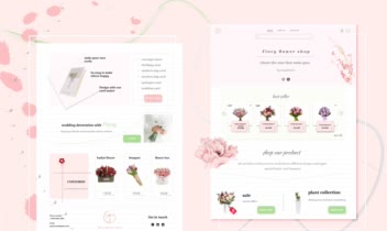 طراحی figma سایت گلفروشی / uiux