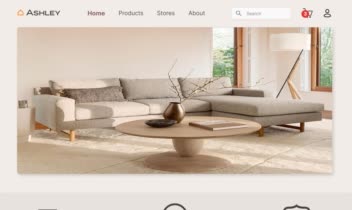 . furniture website using Figma