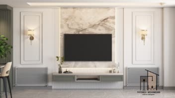 طراحی کلوزت،تی وی وال،کابینت نئو‌کلاسیک