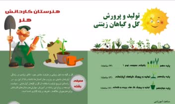 اینفوگرافیک معرفی رشته گل و گیاه