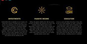 طراحی سایت یونیک کریپتو کورنسی به زبان انگلیسی MR PERSONAL TRADER