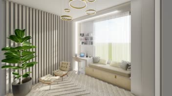 طراحی فضای داخلی/ساخت مدل و ابجکت/رندر گیری