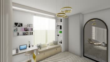 طراحی فضای داخلی/ساخت مدل و ابجکت/رندر گیری