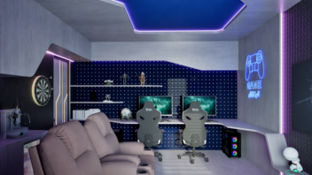 " طراحی اتاق بازی در فلسطین( gaming room) "