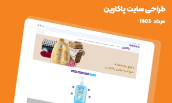 طراحی سایت وردپرسی پاکارین (شوینده)
