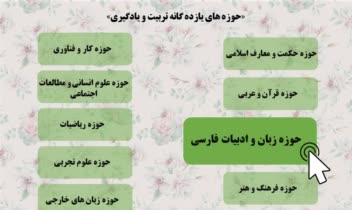 طراحی اسلایدی برای آموزش موضوع ساحت های تربیتی