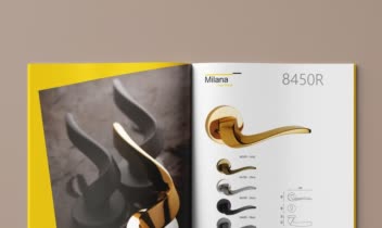 طراحی کاتالوگ یراق آلات و دستگیره میلانا