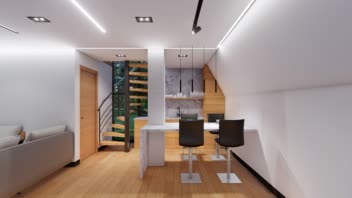 3D Rendering طراحی ویلا معروف به ویلای سوییسی