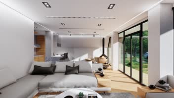 3D Rendering طراحی ویلا معروف به ویلای سوییسی