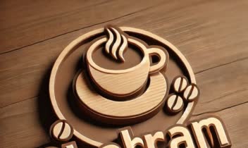 طراحی لوگو با اسم شهرام برای کافی شاپ