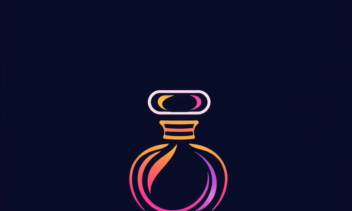 لوگوی عطر فروشی با ترکیب رنگ های شاد