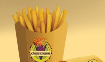 طراحی و اجرای لوگو chips cream
