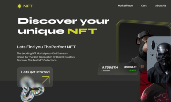 NFT marketplace designed in figma