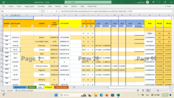 Excel crypto technicals & backtesting & profile allarm with update price history