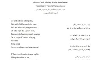 ترجمه ادبی شعر انگلیسی به فارسی