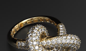 انگشتر گره-           knot ring