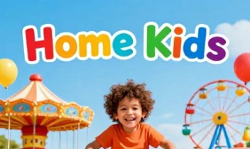 پوستر شهربازی home kids طراحی شده توسط خودم