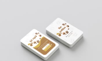 طراحی کارت ویزیت برای فروشگاه قهوه فروشی