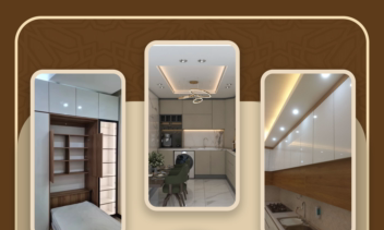 پوستر تبلیغاتی برای تولید کننده کابینت چوبسان کاشان