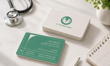 طراحی کارت ویزیت پزشک متخصص زنان