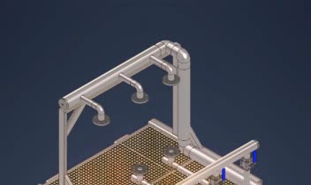 Design of a sample of 3-phase equipment for petrochemicals