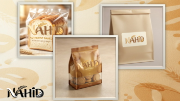 طراحی لوگو  برای برند نان و بیکری ناهید