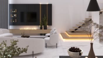 طراحی داخلی ویلای دوبلکس به سبک مدرن
